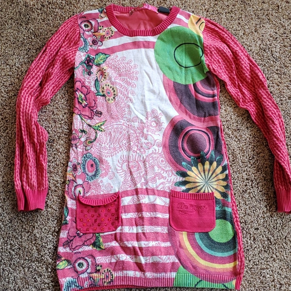 Desigual Girl size 11/12 Patterned Dress